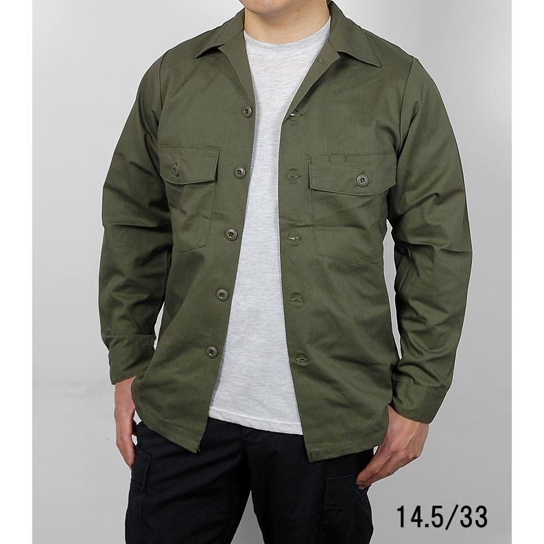 アメリカ軍 U.S.ARMY OG-507 ファティーグシャツ 新品 A14N- : LA-BOY 