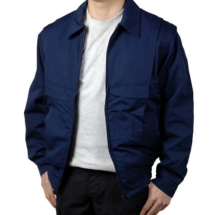 フランス ネイビー BALSON セキュリティーポリス プリーツジャケット