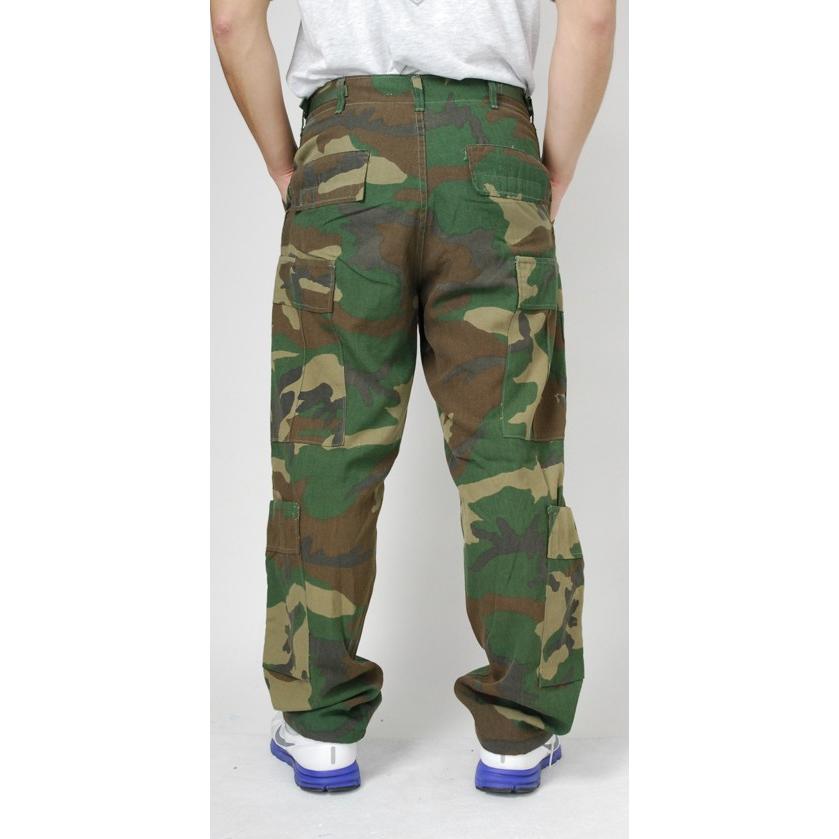 米軍実物　新品　 ECWCS ゴアテックス オーバーパンツ 1996年製 00s US Army ECWCS ウッドランドカモ ナイロン オーバーパンツ W106cm