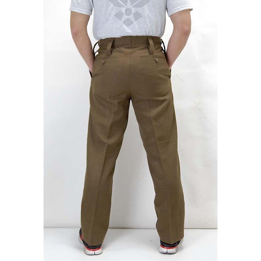 イギリス軍　No2 ドレスパンツ　ブラウン　76/84/100 A イギリス軍 No.2 ドレスパンツ ウールポリエステル素材 ブラウン