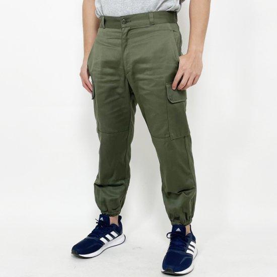 フランス軍Ｆ２（Ｆ１）．ＯＤ．パラシュートパンツ(新品） 421N | 