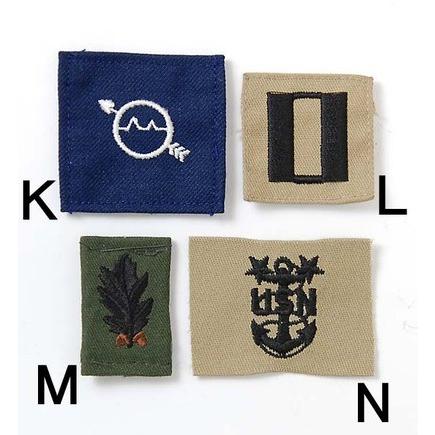 US．ミリタリー襟章（新品）RANK-GN-S : LA-BOY - 通販 - Yahoo