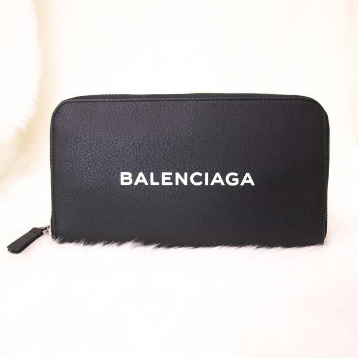 BALENCIAGA（バレンシアガ） ラウンドジップ財布 ブラック 505052