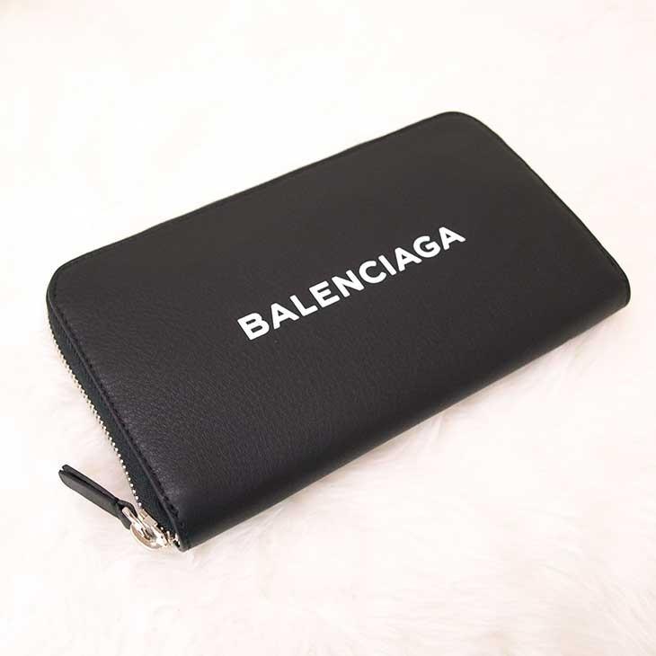 BALENCIAGA（バレンシアガ） ラウンドジップ財布 ブラック 505052