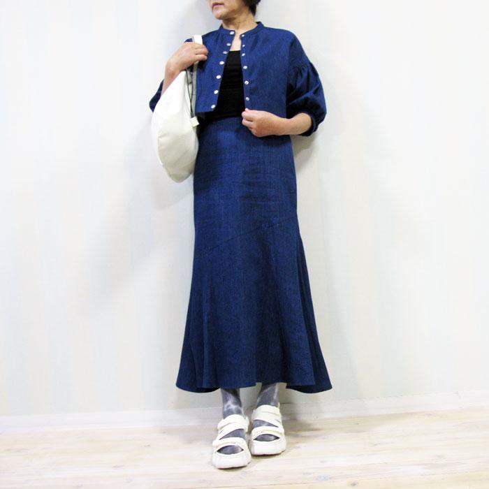 新品】maried'or 、フレアマーメイドデニムスカート、38号
