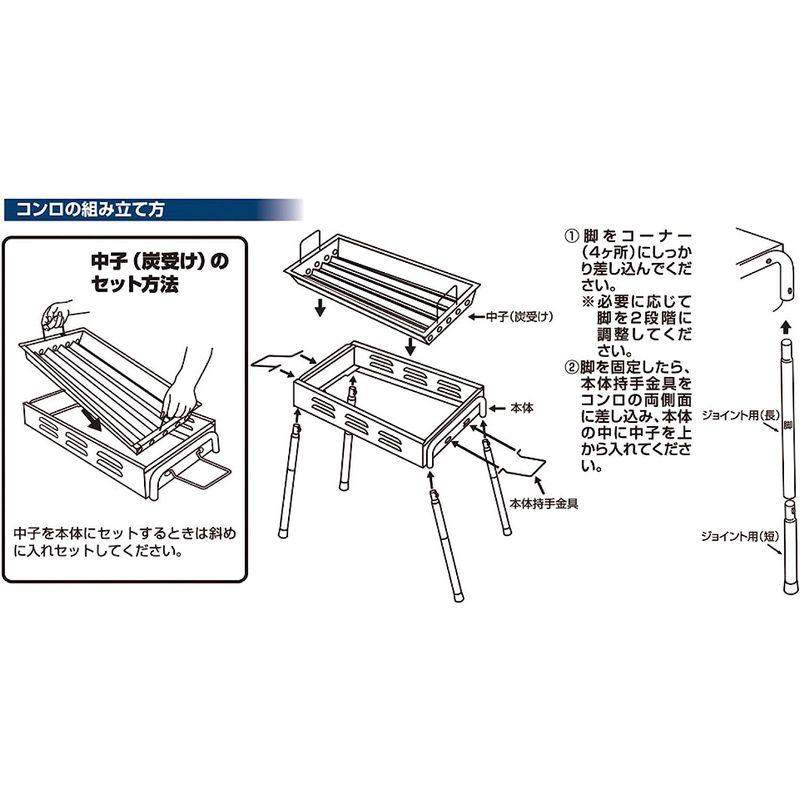 尾上製作所(ONOE) バーベキューコンロ CR-S 薄型(スチール) Sサイズ コンパクト収納 スリム 小型BBQコンロ 450×300×
