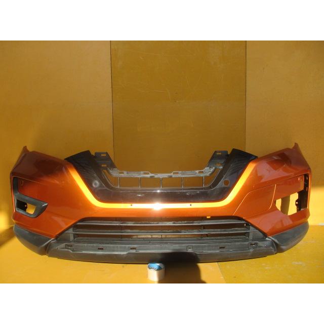 エクストレイル(T32)後期用 純正フロントバンパー/ソナー付き オレンジ