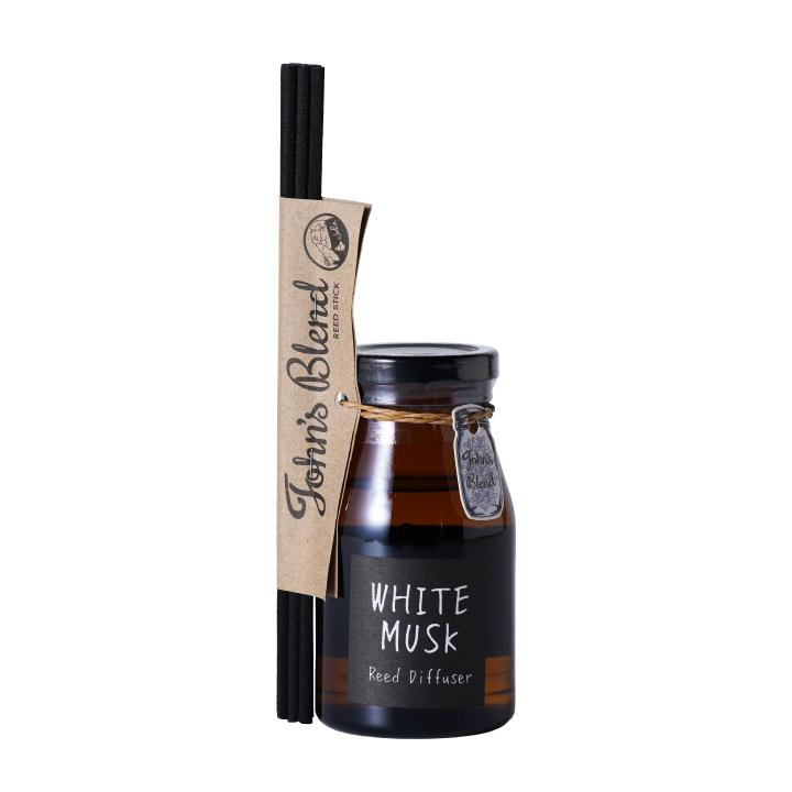 John’s Blend ジョンズブレンド リードディフューザー 【ホワイトムスク×３個セット】 あす着 送料無料 John's Blend （ ジョンズブレンド ） リードディフューザー ホワイト