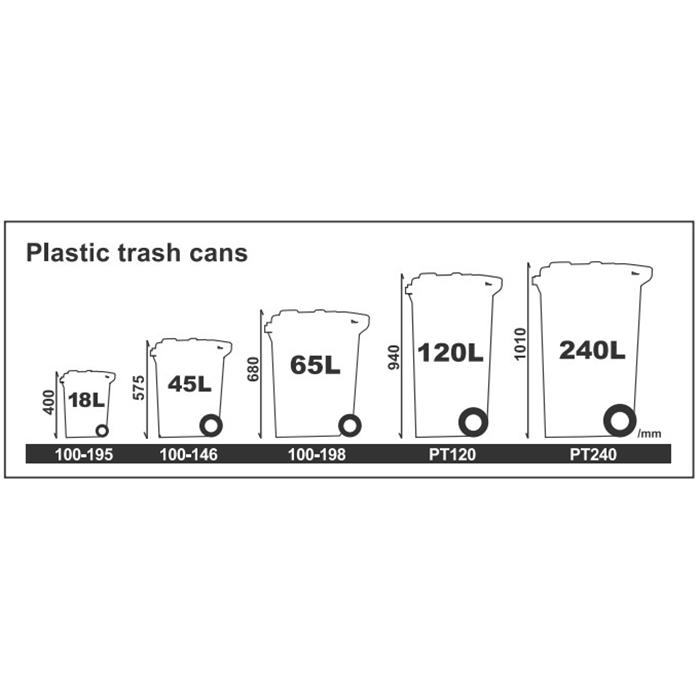 DULTON（ダルトン） ゴミ箱240L（キャスター付き） プラスチック