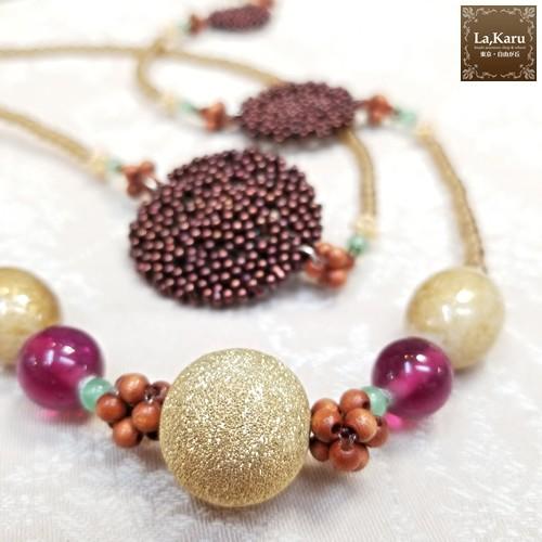 ファルファーレラウンドネックレス制作キット【La,Karuラ・カル
