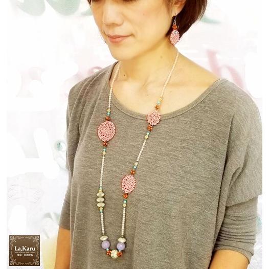 ファルファーレラウンドネックレス制作キット La Karuラ カル自由が丘発 ビーズ 天然石 アクセサリーキット ハンドメイド 手作り ロングネックレス Ffround Ss N Lakaru自由が丘アクセサリー 通販 Yahoo ショッピング