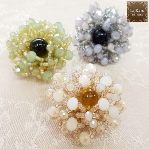 SOFIANブローチ制作キット【La,Karuラ・カル自由が丘発！】簡単　ビーズ　アクセサリーキット ハンドメイド クラフト 手作り |  | 01