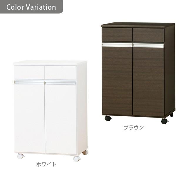 ゴミ箱 キッチンカウンター 分別 キッチン用 おしゃれ ダストボックス ごみ箱 2D 2分別 縦型 大容量_3