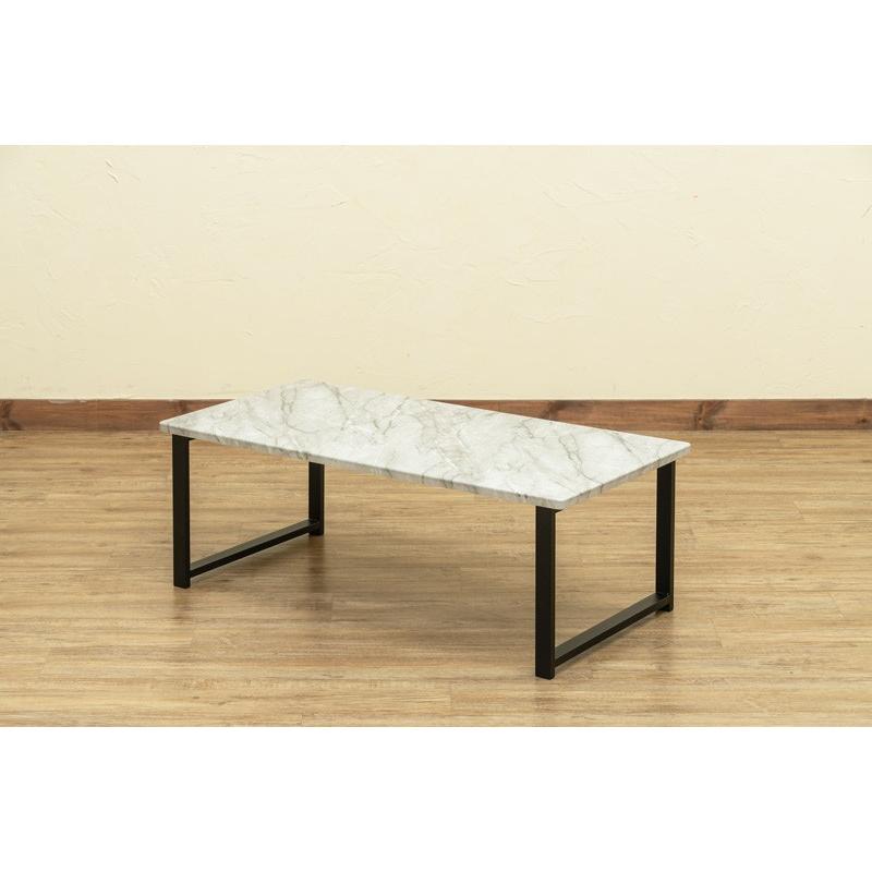 テーブル ローテーブル リビングテーブル センターテーブル おしゃれ 長方形 大理石風 90×45cm Culcheth｜la-nature-shop｜02