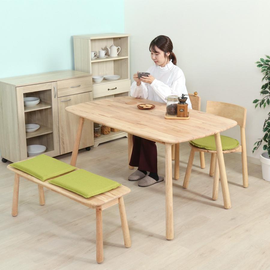 ダイニングテーブル テーブル 4人 おしゃれ 食卓テーブル カフェテーブル 北欧 ナチュラル 木製 天然木_1