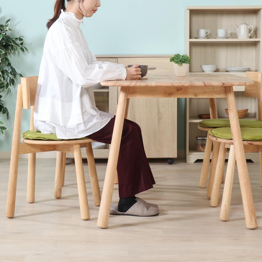 ダイニングテーブル テーブル 4人 おしゃれ 食卓テーブル カフェテーブル 北欧 ナチュラル 木製 天然木_3
