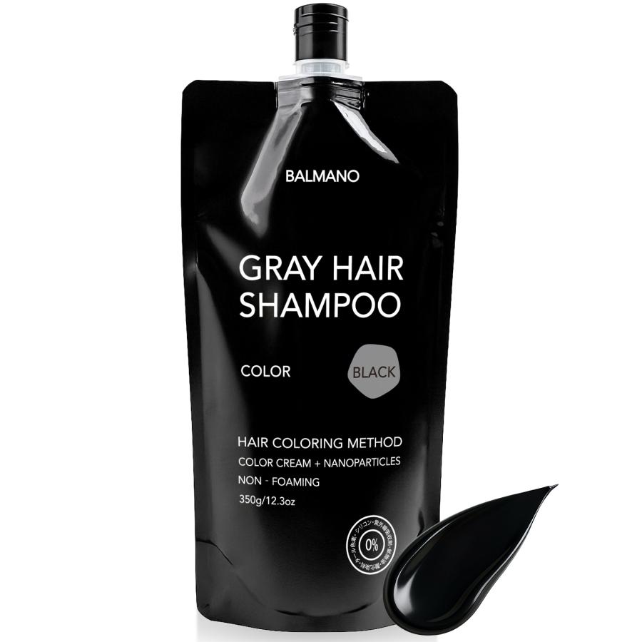 公式】 白髪染めシャンプー バルマノ 350g カラーシャンプー 白髪ケア