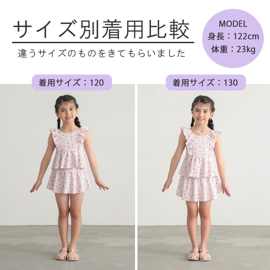 子供 水着 女の子 キッズ セパレート水着 かわいい 小花柄 フラワー柄