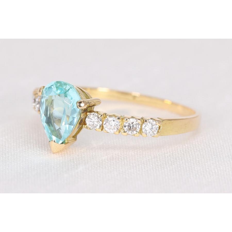 K18 パライバトルマリン リング（1.016ct）No.1 : ラ・テールストア