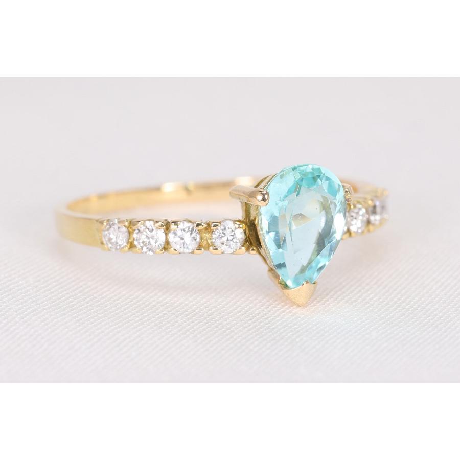 K18 パライバトルマリン リング（1.016ct）No.1 : ラ・テールストア