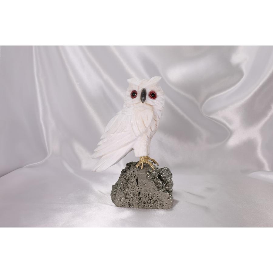 天然石 パイライト フクロウ No.8