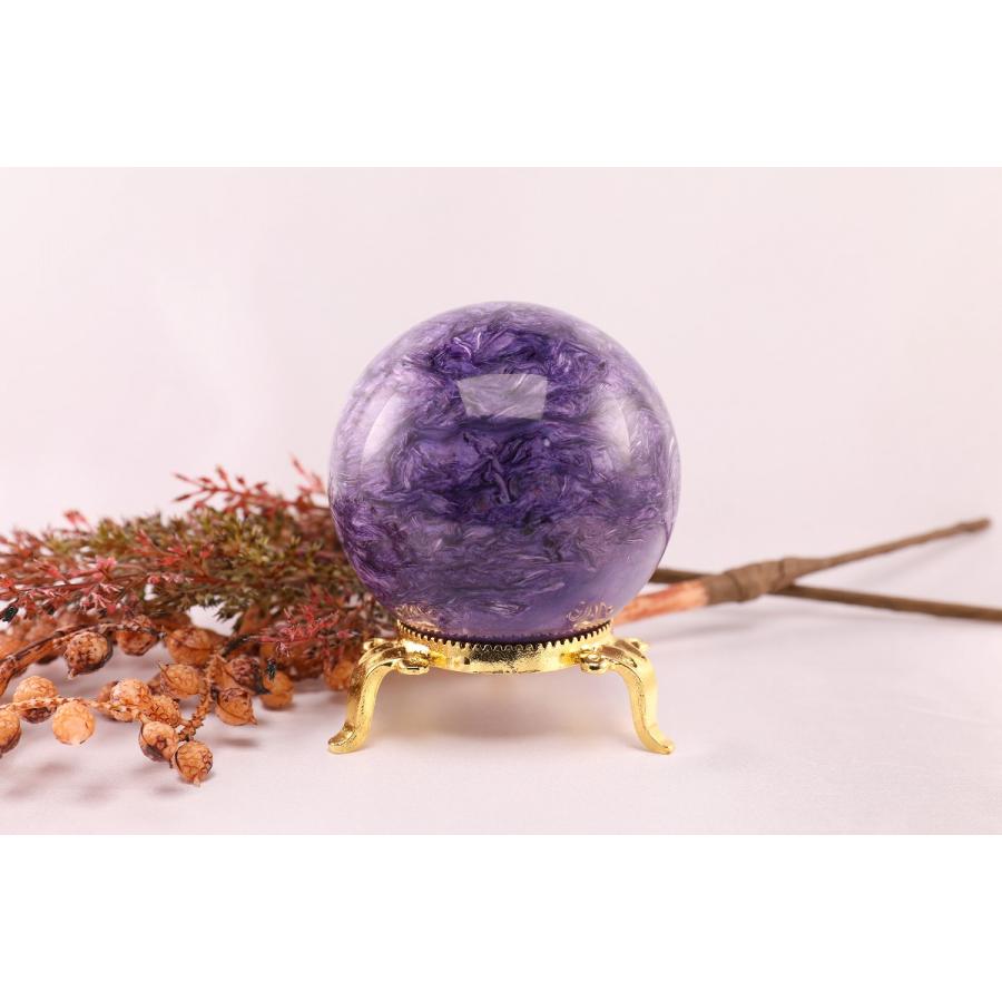 天然石 チャロアイト 丸玉 No.2 : ラ・テールストア - 通販 - Yahoo