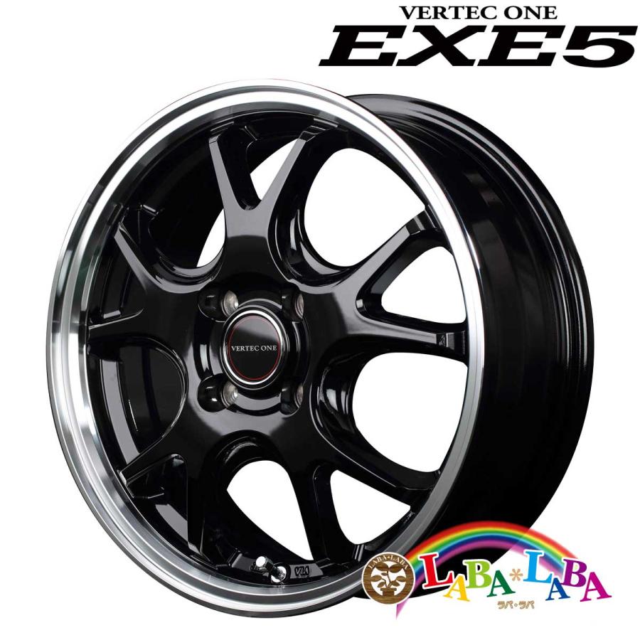 ホイール 15インチ 15×4.5J +45 PCD100 4穴 MID VERTEC ONE EXE5 (1545 +45 1004H) zsubawitem1midexe5gbrp