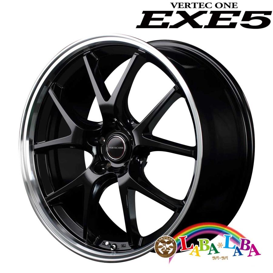 ホイール 17インチ 17×7.0J +55 PCD114 5穴 MID VERTEC ONE EXE5 4本セット (1770 +55 114-5H)