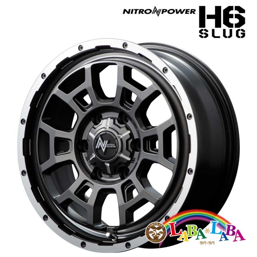 ホイール 16インチ 16×6.5J +38 PCD139 6穴 MID NITRO POWER H6 SLUG 4