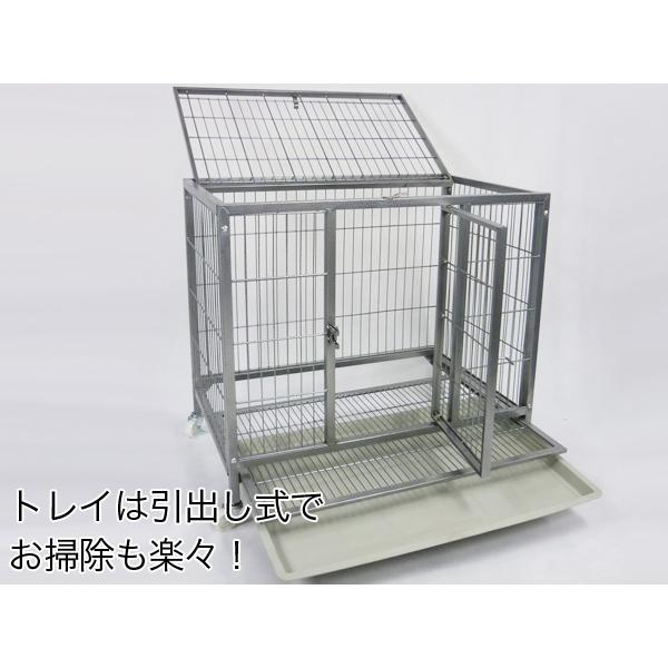 ペットゲージ 中型 Mサイズ 78×50×71cm ペットサークル キャスター付