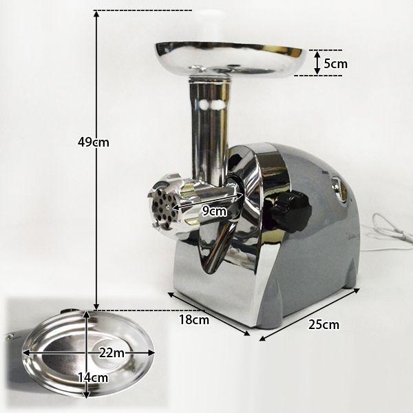 ミンチ機 電動 挽肉機 ミートチョッパー ミートグラインダー ミートミンサー 電動ミンサー ソーセージ ステンレス製 送料無料 ###電動肉引き機AMG31A###｜labbing-shop｜04