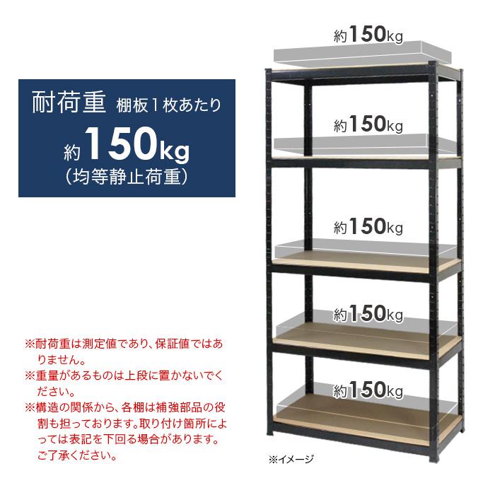 オープンシェルフ 5段 幅90×奥行40×高さ180cm 可動棚 棚板 スチール棚 スチールラック オープンラック 土間収納 送料無料 ###ラックKTC018###｜labbing-shop｜04