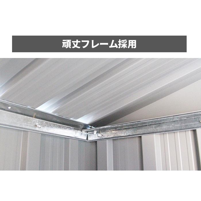 スチール物置 W340×D319×H210 メタルシェッド 倉庫 超特大 物置 屋外