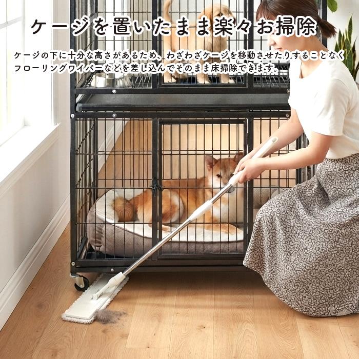 ペットケージ 猫 ケージ キャットケージ 頑丈 スチール製 3段 大型