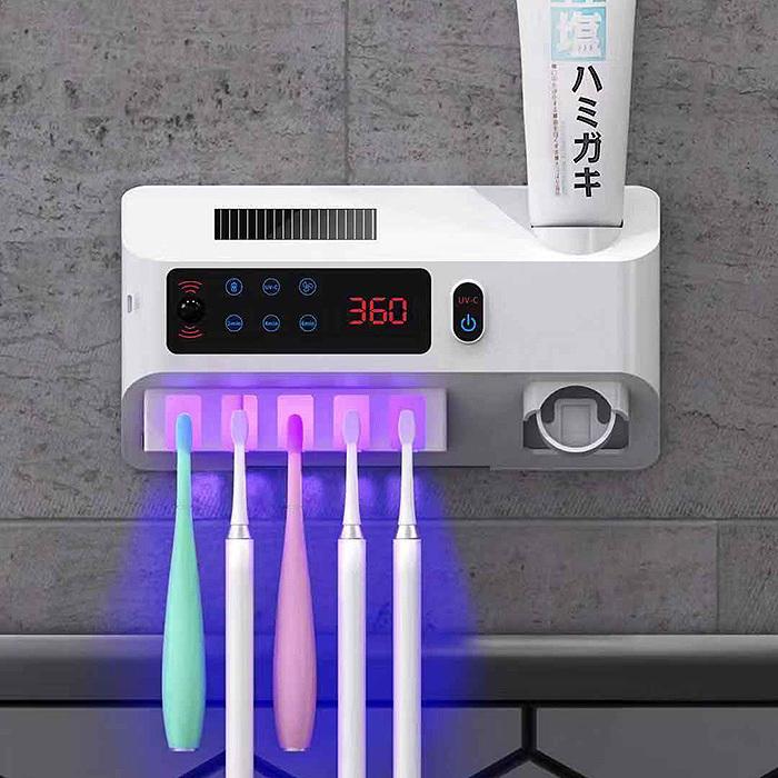 歯ブラシ 除菌器 Uv 除菌 限定価格セール 紫外線 充電式 歯ブラシスタンド 歯ブラシ除菌c4 Rd ケース 静音 収納ホルダー Ubs充電式 壁掛け 自動電源オフ