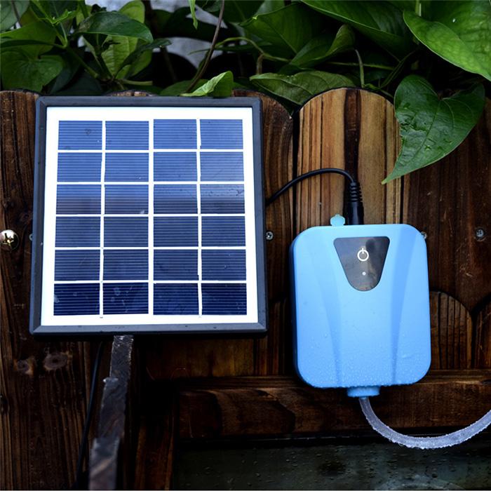ソーラー充電式 エアポンプ 太陽光充電 電源不要 USB充電 ポータブル