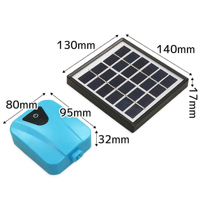 ソーラー充電式 エアポンプ 太陽光充電 電源不要 USB充電 ポータブル