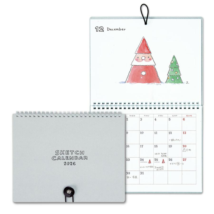 60%OFF】2026年1月始まり （101）2026年カレンダー スケッチ
