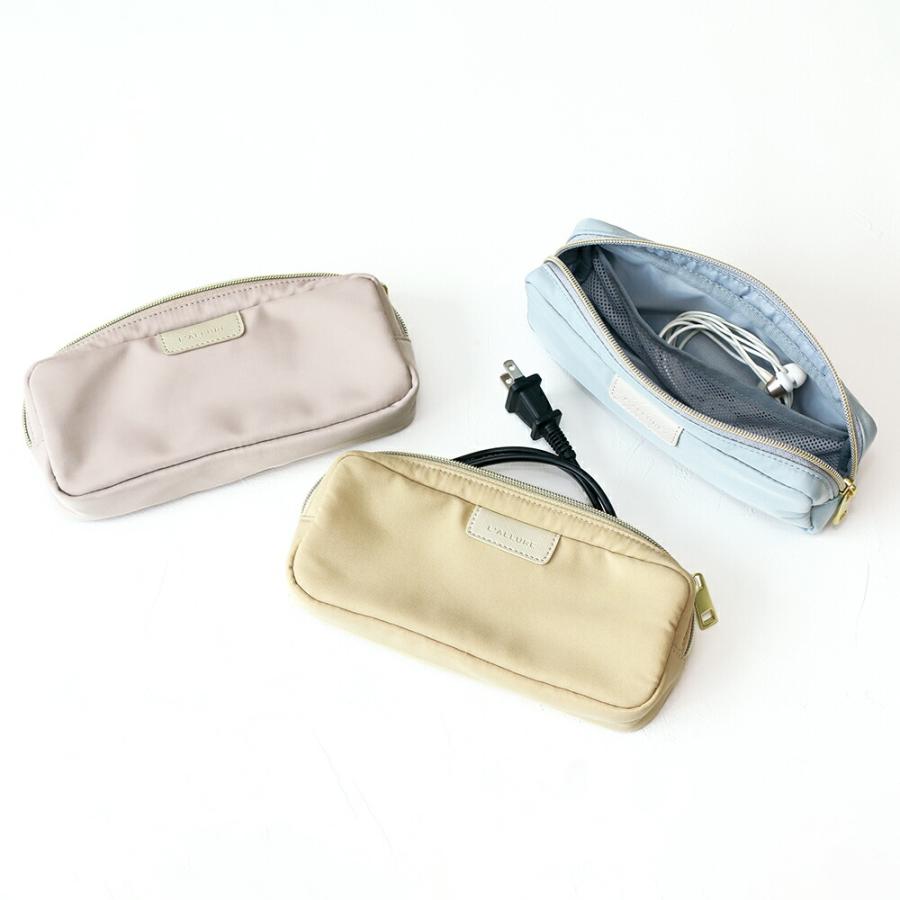 ラリュール／スリムケーブルポーチ マルチポーチ／トラベルポーチ