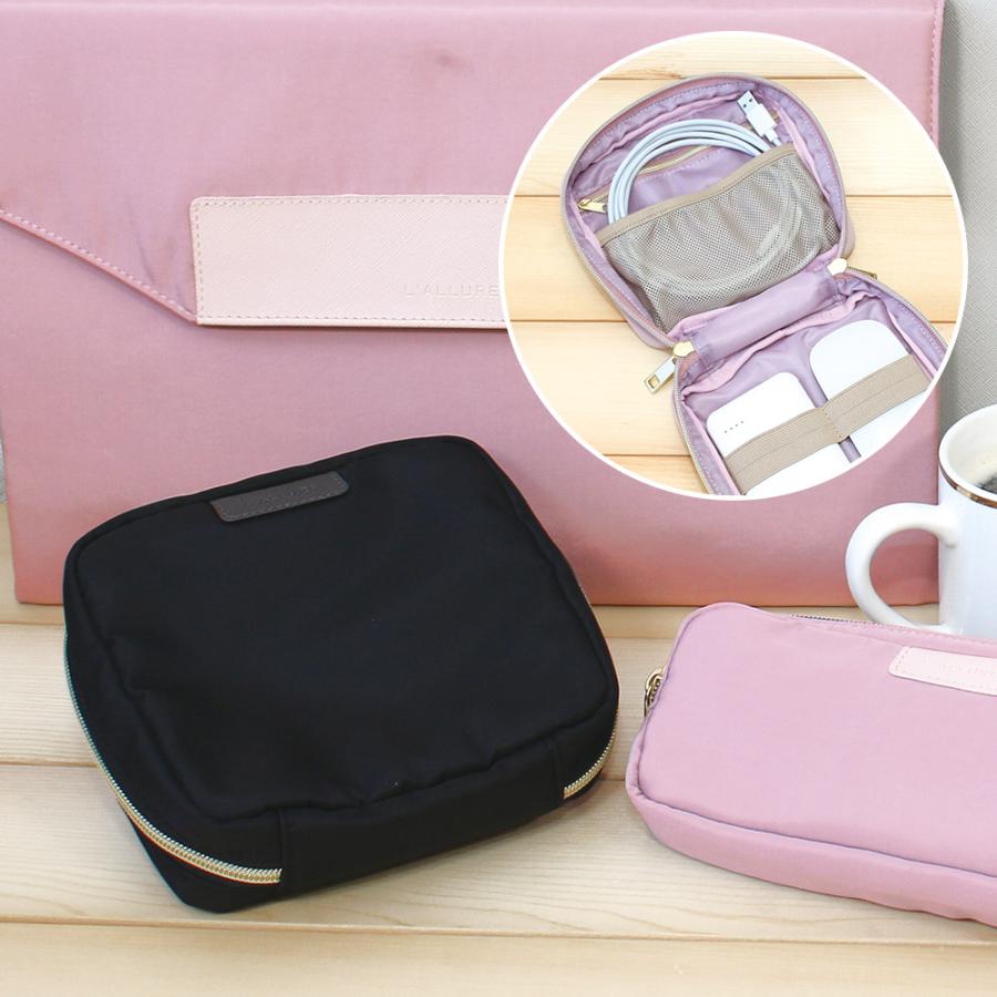 ラリュール／ガジェットポーチ マルチポーチ／トラベルポーチ／PC