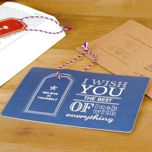 大切な人へ送るメッセージがお守りになるカード グッドラックカード全6