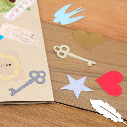 アイコンステッカー スクラップブック デコ リトルアンティーク 手作り