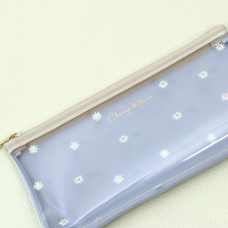 モンシュシュ／ペンポーチ 花柄 透明ポーチ おしゃれ 大人 かわいい