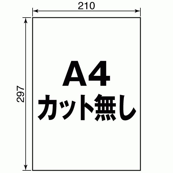 ラベル シール 用紙 A4ノーカット 日本製 上質紙 100枚 送料無料