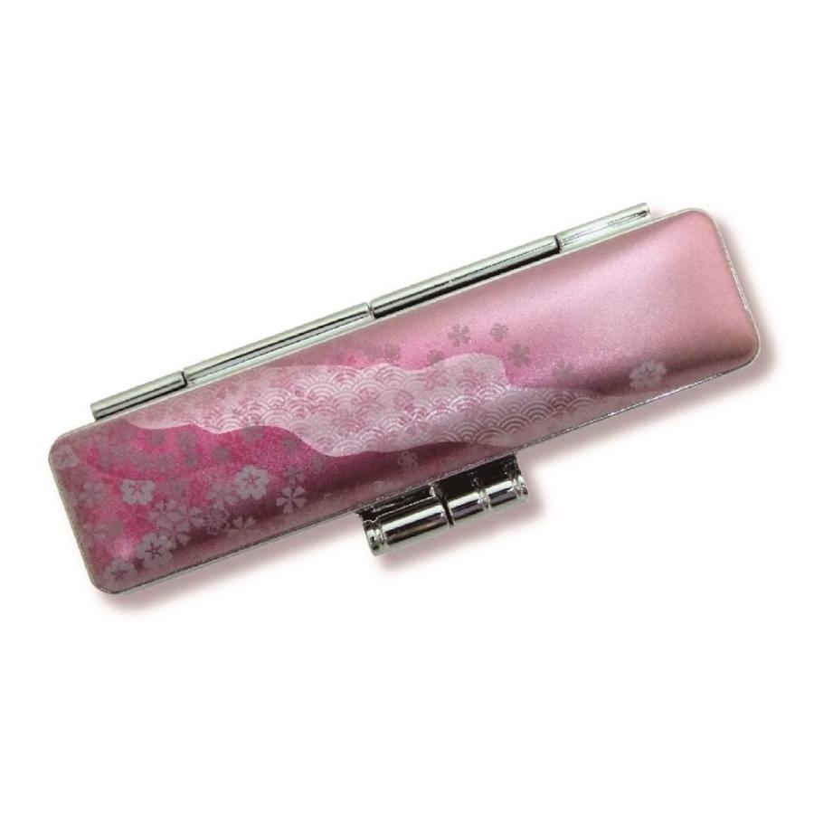 【朱肉付き印鑑ケース】タニエバー 和偲 印鑑ケース TSK-75520 ピンク 桜 | 