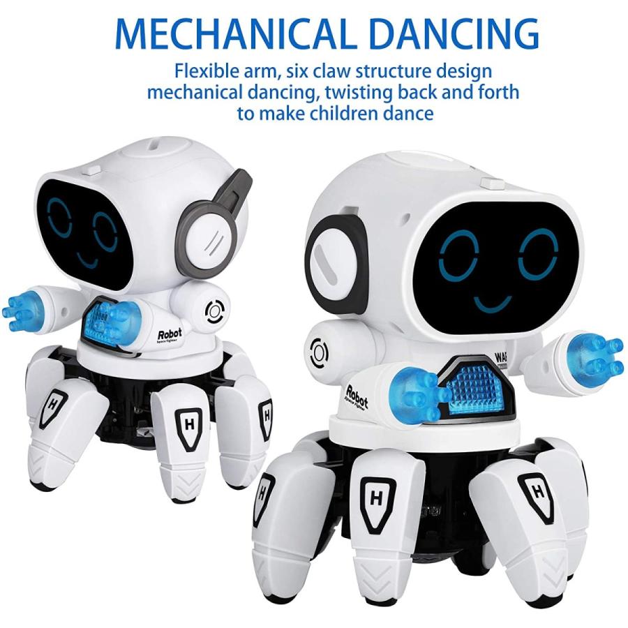 電動七色のカラフルでかっこいいおもちゃ 踊る六爪の魚のロボットのおもちゃ 明かりの音楽の歌曲の子供の男の子の女の子の贈り物のおもちゃを持ちます 白 Beauty Life Design 通販 Yahoo ショッピング