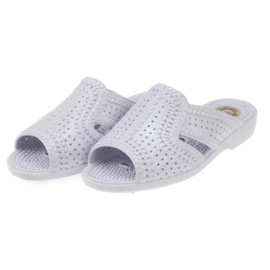 お多福 メンズ 紳士 磁気付健康サンダル 日本製 オフィス 仕事 室内 敬老の日 父の日 いきいきマーク2 ホワイト j てくてく 通販 Yahoo ショッピング