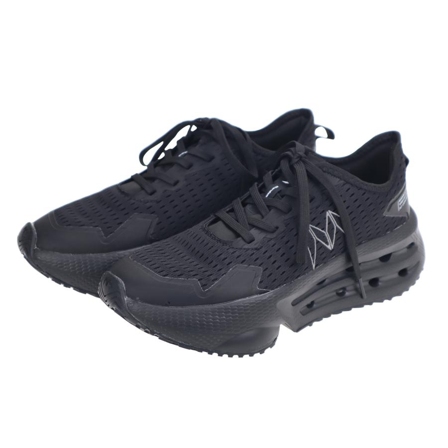 メンズ 男性 厚底スニーカー 丸五 マンダムフライギア 014 ブラック 厚底スニーカーメッシュシューズ ランニング | MARUGO