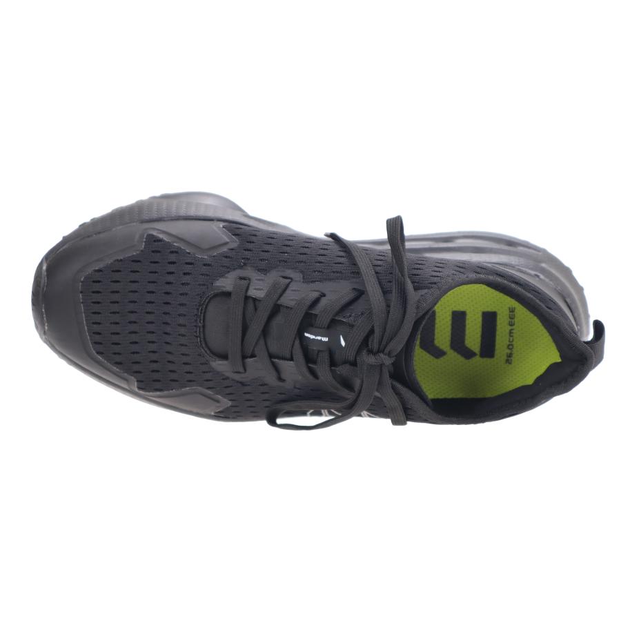 メンズ 男性 厚底スニーカー 丸五 マンダムフライギア 014 ブラック 厚底スニーカーメッシュシューズ ランニング | MARUGO | 03