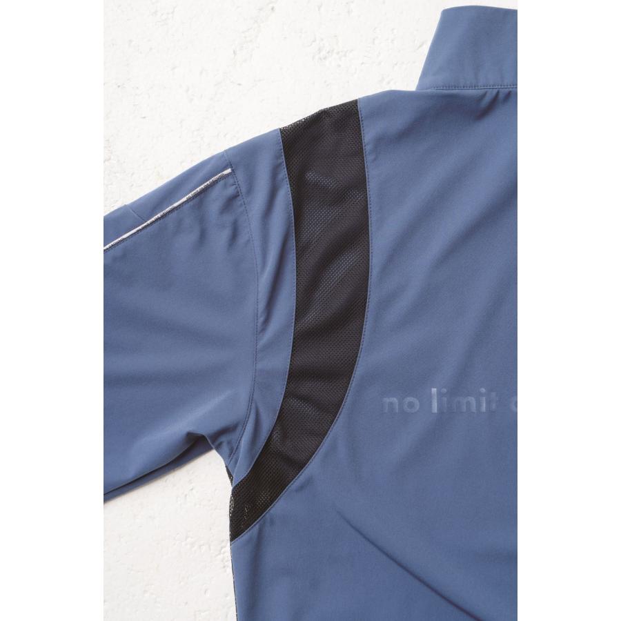 メンズ 作業服 春夏用 G.G. 半袖Tシャツ ハーフジップ 胸ポケット無 0375-64 ブルーグレー 桑和 作業着 ポロシャツ | G.G. | 10